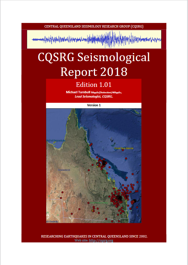 CQSRG Seismological Report 2018